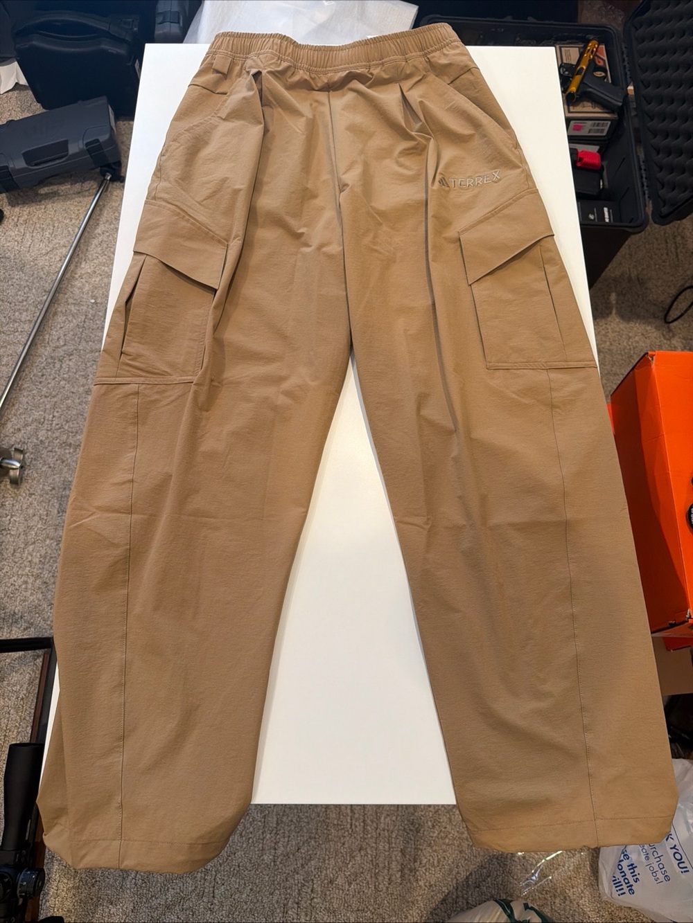 Adidas Aterrex Men's Cargo Pants — Tan